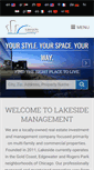 Mobile Screenshot of lakesidemanagement.org